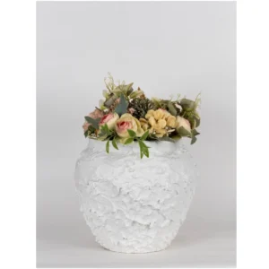 Terra Alba Textured Ceramic Vase