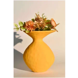 Celeste Soleil Sculpted Ceramic Vase