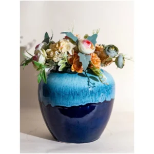 Ocean Drift Hand-Glazed Ceramic Vase