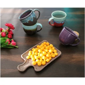 TerraServe Handcrafted Ceramic Snack Platter