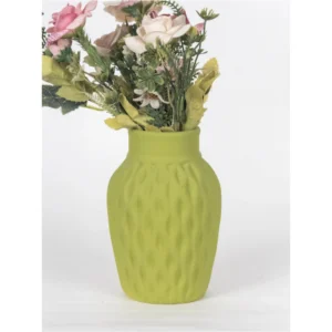 Pistachio Ripple Ceramic Vase