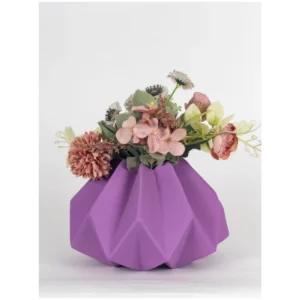 Amethyst Prism Ceramic Vase