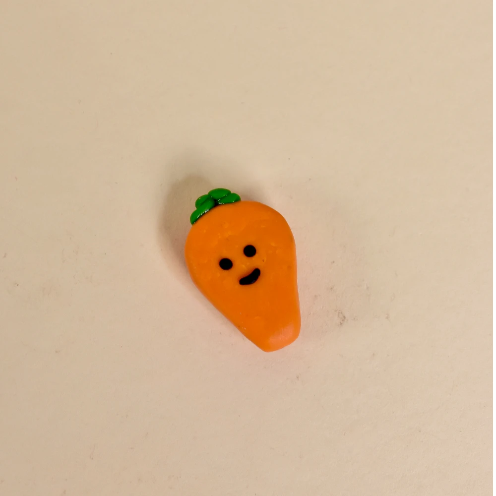 Carrot Face Fridge Magnet