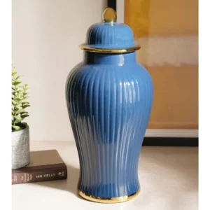 Azure Royale Ribbed Jar