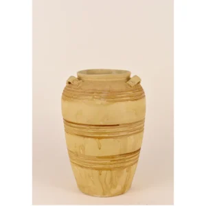 Handcrafted Earthen Texture Ceramic Vase – Rustic Antique Finish
