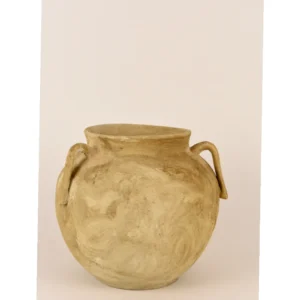 Wabi-Sabi Clay Decor Vessel