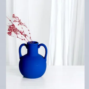 Vintage Mediterranean Blue Vase