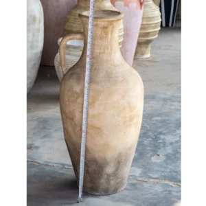 Classic Sandstone Terracotta Jug Vase – Heritage Finish