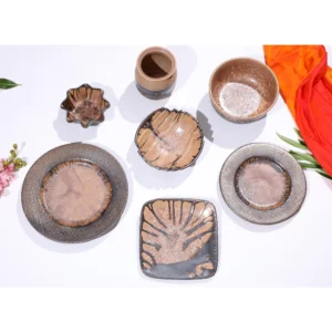 Desert Ember Textured Dinnerware Collection