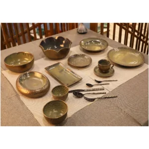 Olive Bronze Artisan Dinnerware Collection