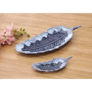 Silver Fern Leaf Dishes – Set of 2