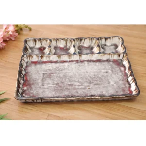 Ivory Ember Sectioned Serving Platter