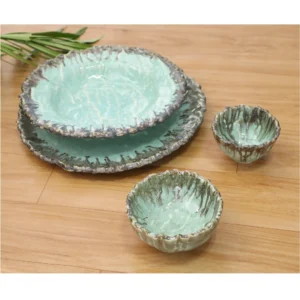 Seafoam Drift Dinnerware Set – 4 Pieces
