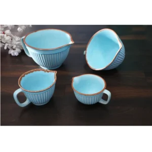 Sky Blue Pouring Cups – Set of 4
