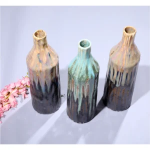 Cascade Glaze Decorative Bottles – Set of 3
