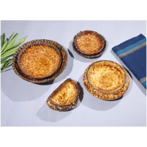 Amber Rustic Serving Bowls – Set of 5