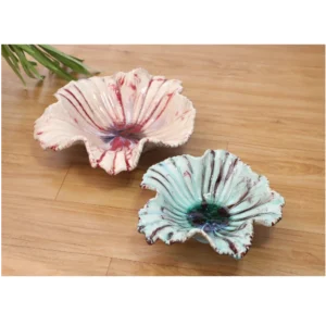Blossom Ripple Sculpted Bowls – Set of 2