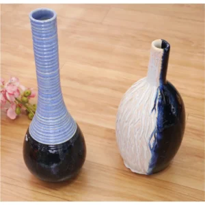 Azure Column Ceramic Vase