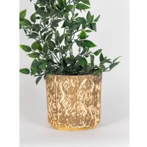 Rustic Tribal Texture Ceramic Planter
