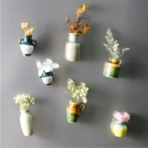 Mini Vintage Vase Fridge Magnet Set
