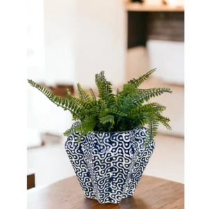 Indigo Facet Designer Planter