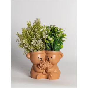 Twin Teddy Love Planter