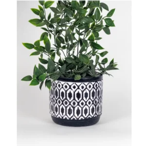 Noir Ikat Heritage Planter
