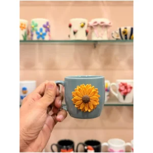 Handcrafted Sunflower Ceramic Mug