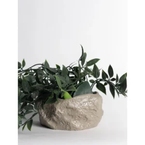 Stone Texture Ceramic Planter Bowl