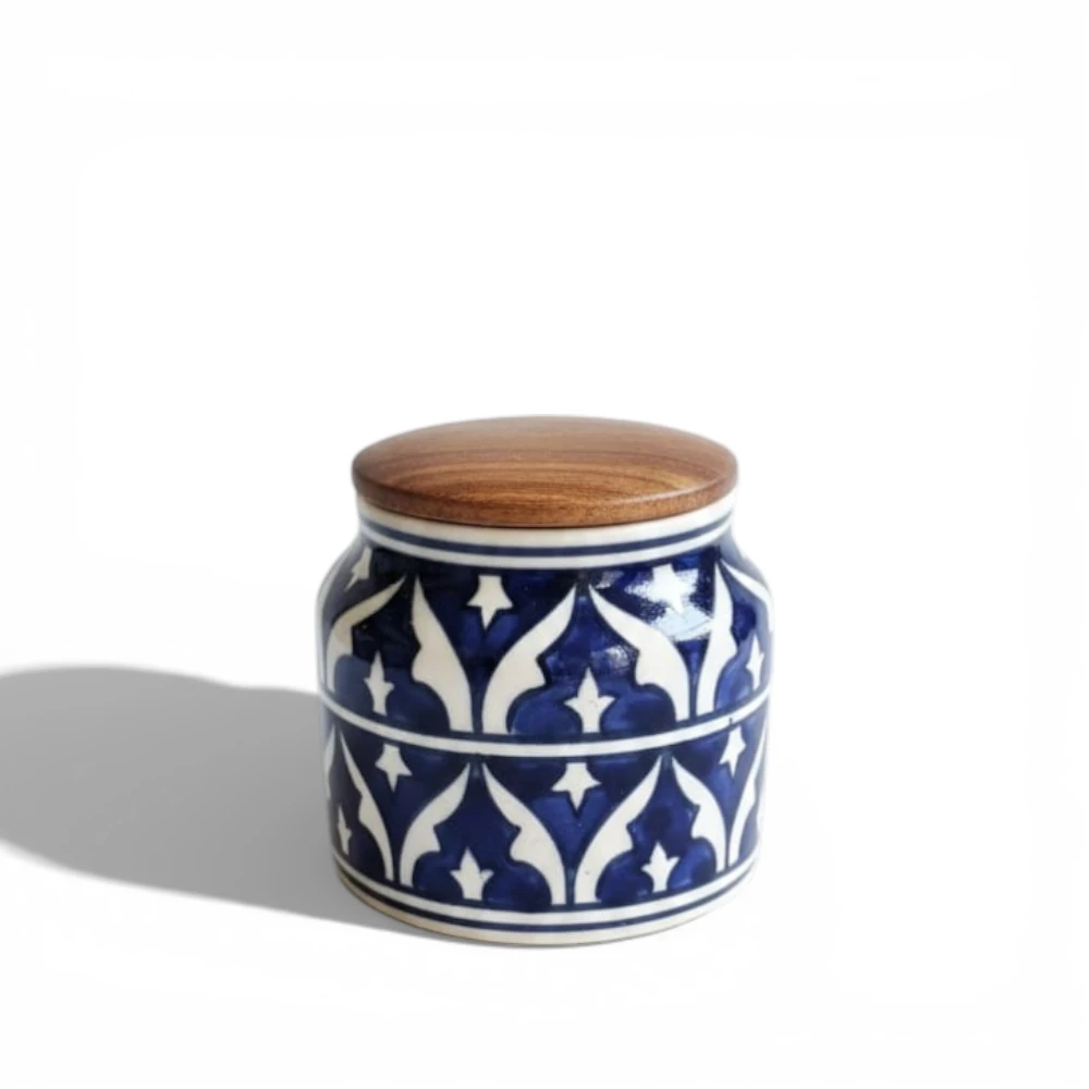 Azure Royale Mosaic Storage Jar