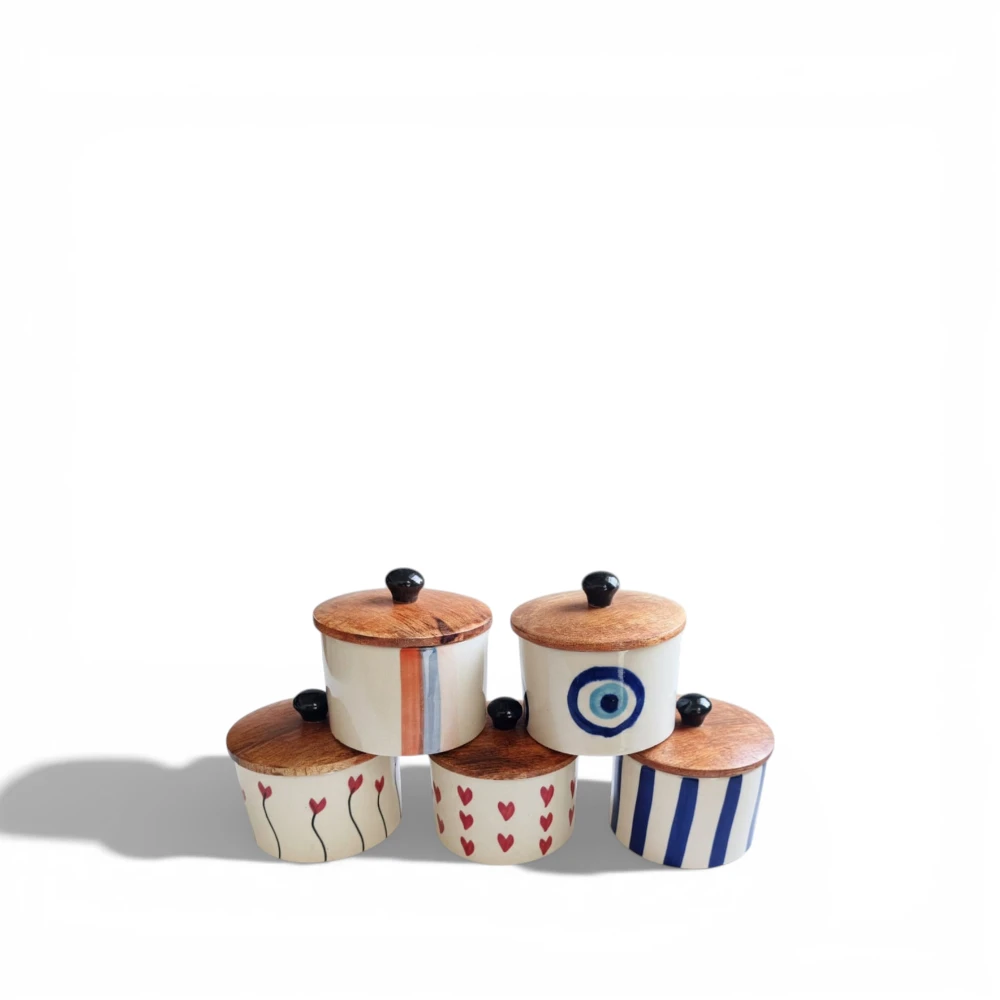 Whimsy Charm Mini Storage Jar Set