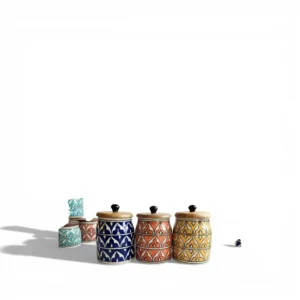 Moroccan Mosaic Luxe Storage Jar Set