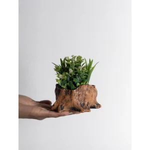 Rustic Woodland Stump Planter