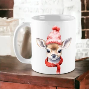 Winter Fawn Christmas Mug
