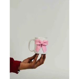 Blush Ribbon Charm Mug