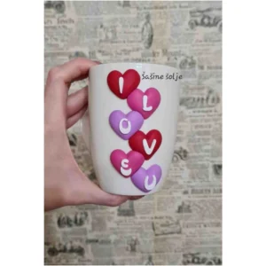 Love Heart Letter Ceramic Mug