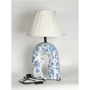 Azure Bloom Arch Lamp