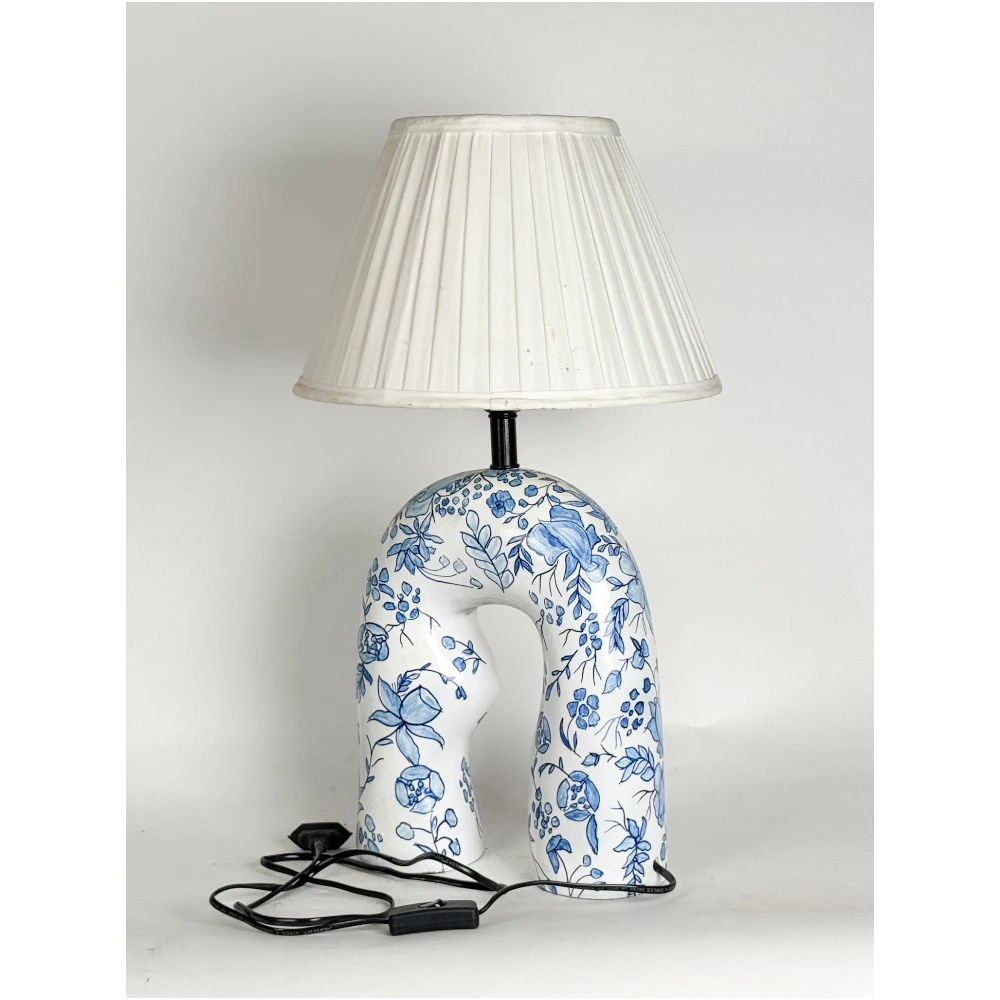 Azure Bloom Arch Lamp