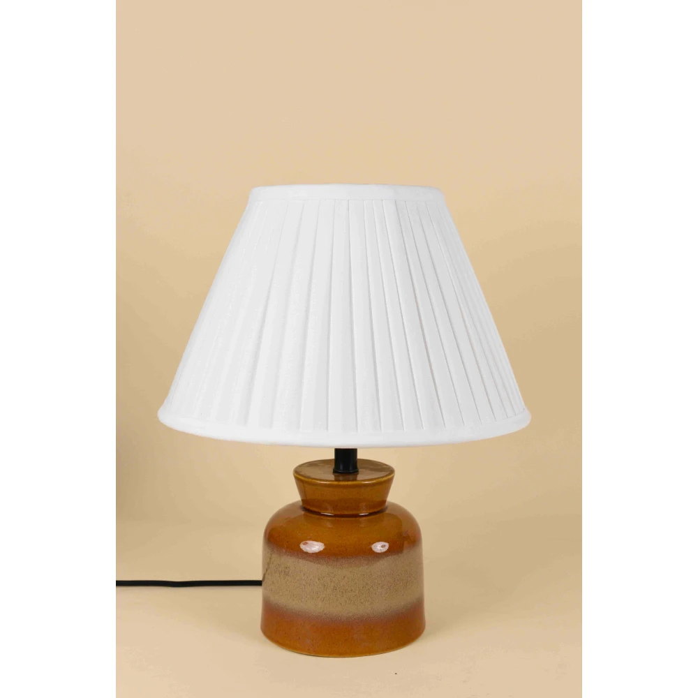 Amber Dusk Ceramic Lamp