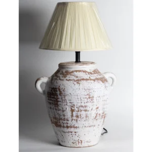 Ivory Patina Amphora Lamp