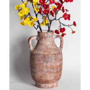 Rustica Twin-Handle Terracotta Vase
