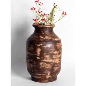 Rustic Mocha Heritage Vase