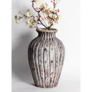 Vintage Ribbed Heritage Vase