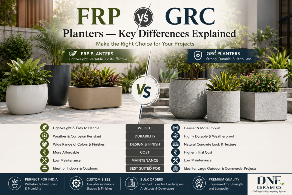 FRP vs GRC Planters