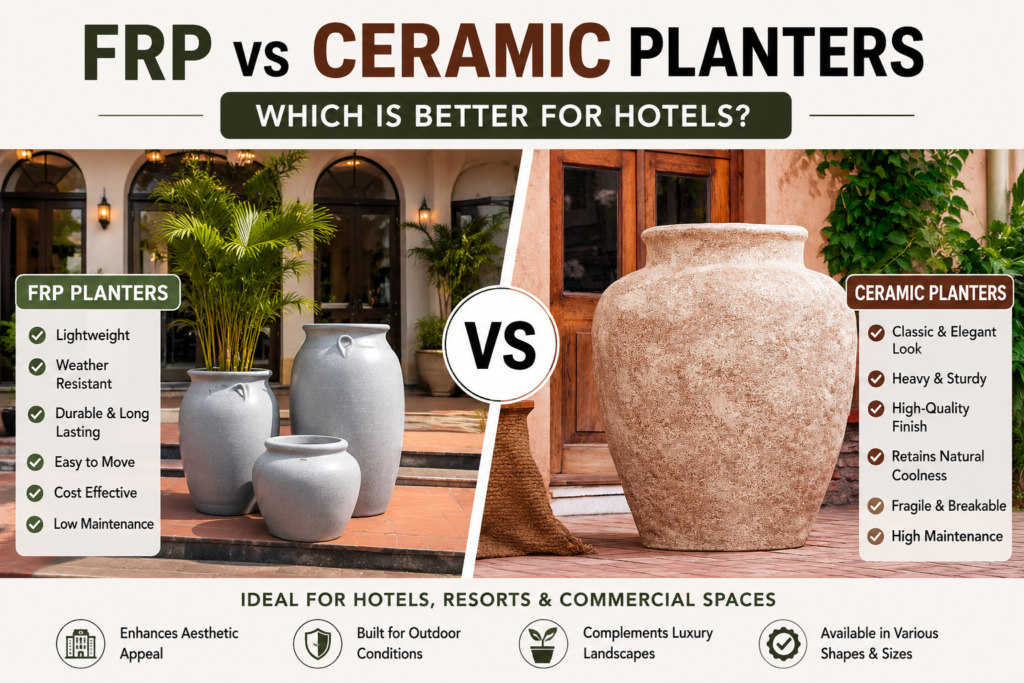 FRP vs ceramic planters