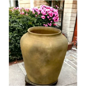 Antique Olive Heritage Ceramic Planter