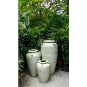Heritage Amphora Ceramic Planter Set