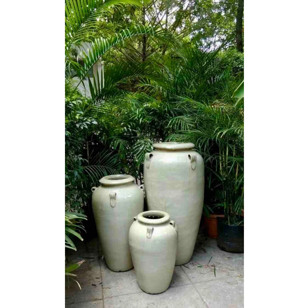 Heritage Amphora Ceramic Planter Set