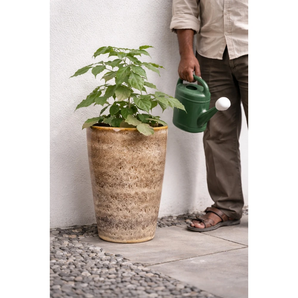Antique Sandstone Tapered Planter