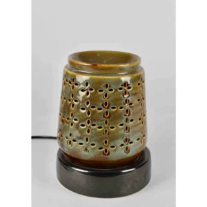 Vintage Green Floral Cutwork Ceramic Electric Aroma Diffuser